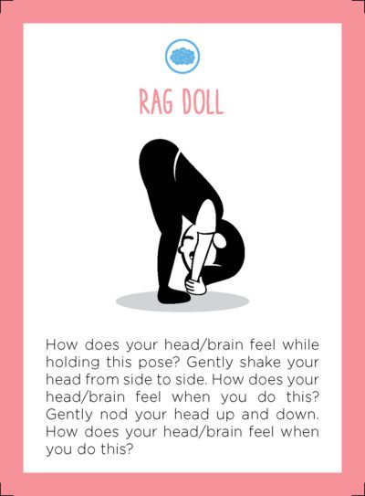 rag doll yoga card
